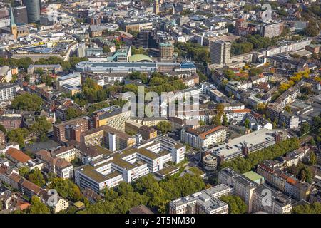 Vue aérienne, Klinikum Dortmund, ville, Dortmund, région de la Ruhr, Rhénanie du Nord-Westphalie, Allemagne, DE, Europe, Santé, hôpital, clinique, Centre clinique, Banque D'Images