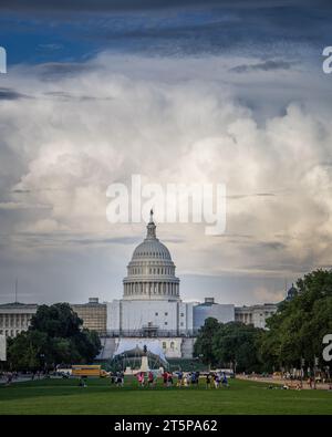 Une vue aérienne époustouflante de l'emblématique bâtiment de la capitale à Washington D. Banque D'Images