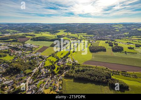 Vue aérienne, Golf Am Haus Amecke, Amecke, Sundern, Sauerland, Rhénanie du Nord-Westphalie, Allemagne, DE, Europe, Golf, terrain de golf, Golfplatz, G. Banque D'Images