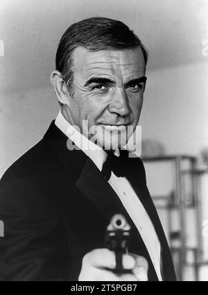 Sean Connery. Portrait de l’acteur et réalisateur britannique Sir Thomas Sean Connery (1930-2020), publicité toujours pour James Bond « Never Say Never Again », 1982 Banque D'Images