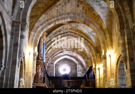 Monastère cistercien de Santa Maria de Valdedios (XIIIe siècle).Valdedios, Villaviciosa, Asturies, Espagne. Banque D'Images