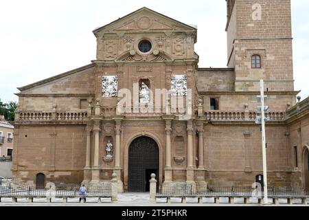 Calahorra, Cathédrale de Santa Maria (XVIIe siècle).Façade baroque.La Rioja, Espagne. Banque D'Images