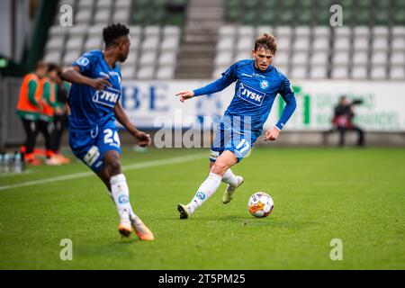 Viborg, Danemark. 05 novembre 2023. Callum McCowatt (17) de Silkeborg IF vu lors du 3F Superliga match entre Viborg FF et Silkeborg IF à Energi Viborg Arena à Viborg. (Crédit photo : Gonzales photo - Morten Kjaer). Banque D'Images