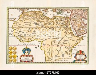 Ancienne carte de l'Afrique. Par Blankaart, publ. À Amsterdam ca. 1662 Banque D'Images