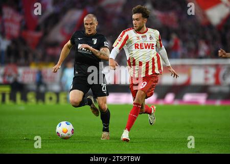 COLOGNE, ALLEMAGNE - 4 NOVEMBRE 2023 : Luca Waldschmidt, le match de football de la Bundesliga 1. FC Koeln vs FC Augsburg au Rhein Energie Stadion Banque D'Images