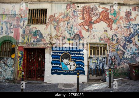 Graphity in der Altstadt von Neapel Banque D'Images