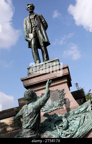 Mémorial de la guerre civile américaine dans le vieux cimetière de calton, Édimbourg Banque D'Images