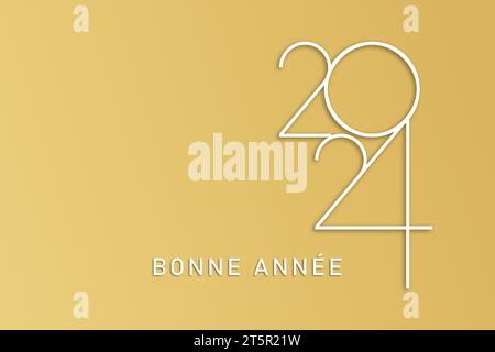 2024 - bonne année - meilleurs voeux Illustration de Vecteur