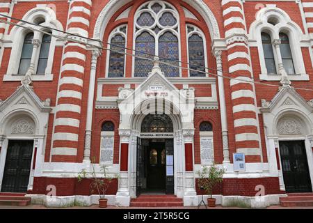 Sinagoga Neologă (synagogue Neolog), Strada Poarta Şchei, Vieille ville, Braşov, Comté de Braşov, Transylvanie, Roumanie, Europe Banque D'Images