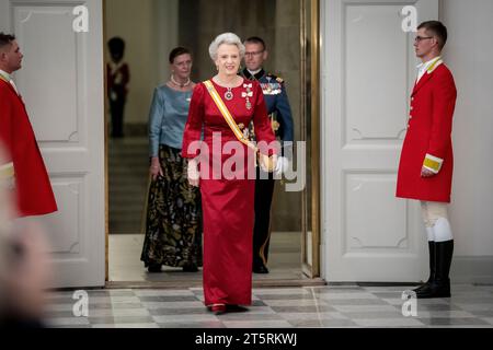 Danemark. 06 novembre 2023. La princesse Benedikte arrive au dîner de gala au château de Christiansborg à Copenhague, le lundi 6 novembre 2023. Le couple royal espagnol effectue une visite d'État de trois jours au Danemark. (Photo : Mads Claus Rasmussen/Ritzau Scanpix) crédit : Ritzau/Alamy Live News Banque D'Images