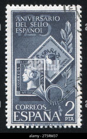 ESPAGNE - CIRCA 1975 : timbre imprimé par l'Espagne, montre des timbres-poste espagnols, circa 1975 Banque D'Images