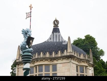 Le jardin Tudor à Hamilton Gardens, Nouvelle-Zélande Banque D'Images