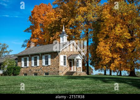 L'une traditionnelle petite école, comté de Chester, Pennsylvania, USA Banque D'Images