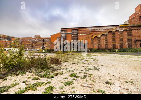 Salle de congrès du parti nazi dans le troisième reich, à la ville de Nuremberg. Cour intérieure du Congress Hall. Le plus grand social national préservé Banque D'Images