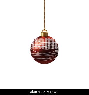 Joyeux Noël, divers ornements pour décorer l'arbre. rendu 3d. Banque D'Images