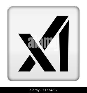 Logo de la startup d'intelligence artificielle Xai Banque D'Images