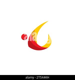 G logo People. Lettre G logo humain Illustration de Vecteur