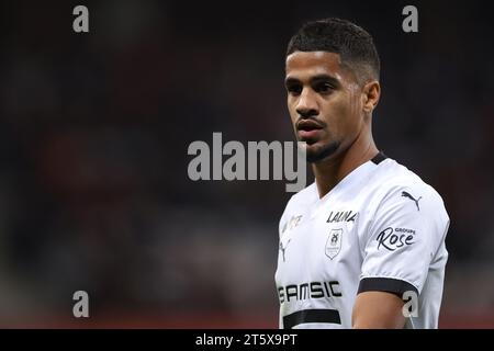 Nice, France. 5 novembre 2023. Ludovic Blas, du Stade Rennais FC, est présent lors du match de Ligue 1 au stade Allianz Riviera, Nice. Le crédit photo devrait se lire : Jonathan Moscrop/Sportimage crédit : Sportimage Ltd/Alamy Live News Banque D'Images