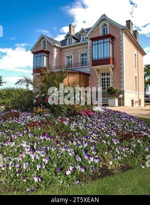 Die Villa Christian Dior im Granville, Normandie à Frankreich. Banque D'Images