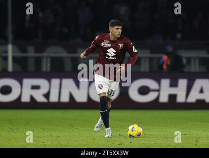 Lors de la saison italienne de Serie A 2023-2024, match de football entre Torino FC et US Sassuolo le 06 novembre 2023 au Stadio Olimpico Grande Torino, Turin, Italie. Photo Nderim Kaceli Banque D'Images