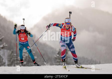 ECKHOFF Tiril (NOR) Biathlon Welt Cup 10 KM Verfolgung der Frauen in Ruhpolding, Deutschland am 15.01.2017 Banque D'Images