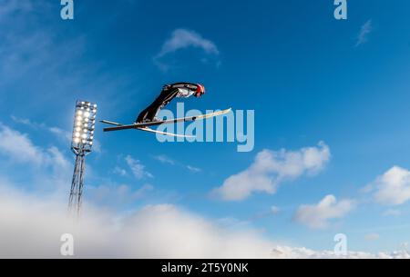 FIS Weltmeisterschaften ski Nordisch, Lahti 2017, Nordische Kombination, Skisprung, Fabian Riessle (GER) à Lahti, Finnland Am 24.02.2017 Banque D'Images