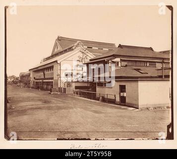 Street View à Tokyo, Japon, anonyme, 1884 Banque D'Images