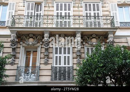 Architecture de l'époque Belle Epoque à Monaco Banque D'Images