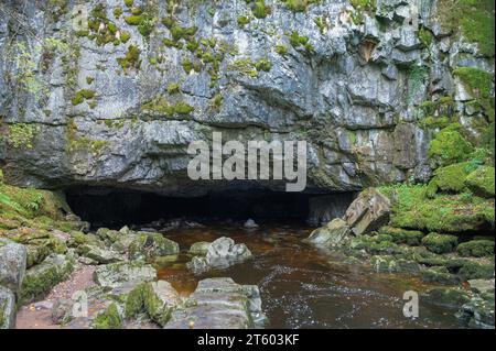 Afon Mellte entre à Porth yr Ogof, Bannau Brycheiniog Banque D'Images