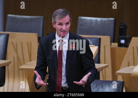 Édimbourg Écosse, Royaume-Uni 07 novembre 2023. Liam McArthur au Parlement écossais. crédit sst/alamy live news Banque D'Images