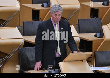 Édimbourg Écosse, Royaume-Uni 07 novembre 2023. Edward Mountain au Parlement écossais. crédit sst/alamy live news Banque D'Images