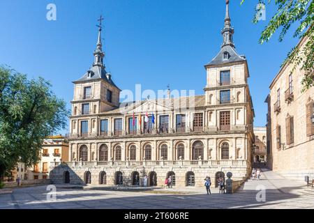 Hôtel de ville de Tolède (Ayuntamiento de Toledo), place Consistorio, Tolède, Castille-la Manche, Royaume d'Espagne Banque D'Images