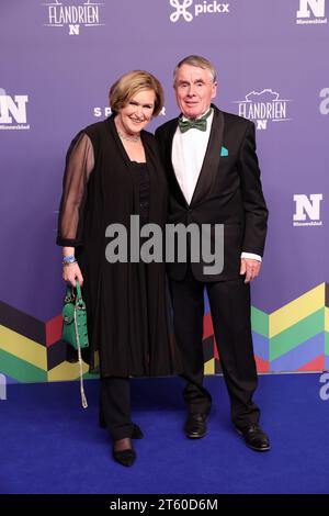 Ostende, Belgique. 07 novembre 2023. Hennie Kuiper photographié sur le tapis bleu de la cérémonie de remise des prix 'Flandrienn' du meilleur cycliste belge de la saison cycliste 2023, organisée par le journal 'Het Nieuwsbladd', à Ostende, le mardi 07 novembre 2023. BELGA PHOTO KURT DESPLENTER crédit : Belga News Agency/Alamy Live News Banque D'Images