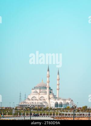 La mosquée al Noor à Sharjah près de Khalid Lake.UAE Banque D'Images