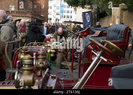 Concours Marlborough Road St James's London London à Brighton Veteran car Run Banque D'Images