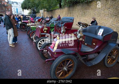 Concours Marlborough Road St James's London London à Brighton Veteran car Run Banque D'Images