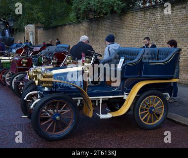 Concours Marlborough Road St James's London London à Brighton Veteran car Run Banque D'Images