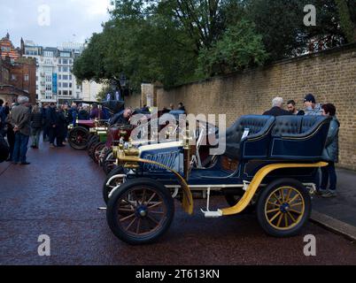 Concours Marlborough Road St James's London London à Brighton Veteran car Run Banque D'Images