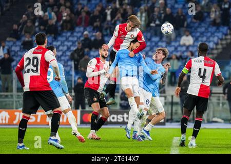 Rome, Italie. 07 novembre 2023. Rome - Ayase Ueda de Feyenoord lors de la 4e étape de la phase de groupes de l'UEFA Champions League entre S.S. Lazio et Feyenoord au Stadio Olympico le 7 novembre 2023 à Rome, en Italie. Crédit : photos boîte à boîte/Alamy Live News Banque D'Images