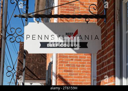 Bedford, PA - 27 septembre 2023 : Pennsylvania Beef Council est un organisme à but non lucratif travaillant pour les producteurs de bœuf, de lait et de veau dans le Commonwealt Banque D'Images