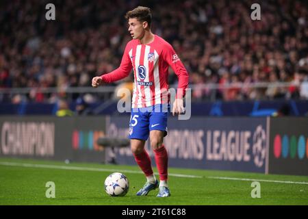 Rodrigo Riquelme de l'Atletico Madrid lors du match de l'UEFA Champions League entre l'Atletico Madrid et le Celtic au Metropolitano Stadium le 7 novembre 2 Banque D'Images