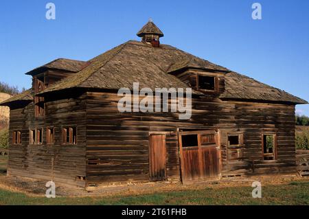 Orchard barn, Yakima County, Washington Banque D'Images