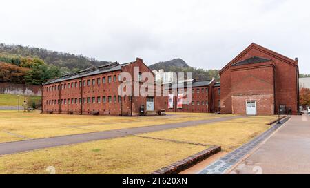 Exposition du musée de la salle d'histoire de la prison de Seodaemun à Séoul, capitale de la Corée du Sud, le 5 novembre 2023 Banque D'Images