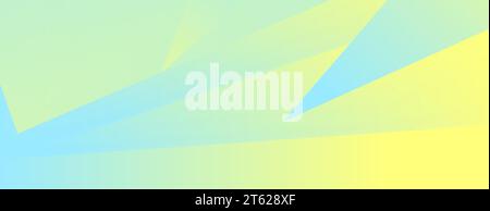 Pastel cyan and yellow abstract geometric hi-tech background. Vector design Illustration de Vecteur
