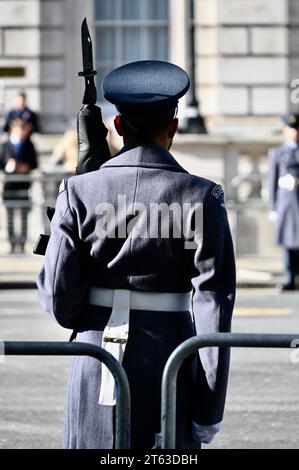 RAF Regiment, Royal Air Force, ouverture d'État du Parlement, Whitehall, Londres, Royaume-Uni Banque D'Images