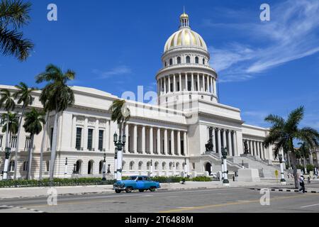 La Havane, Cuba - 7 août 2023 : vue au Capitole de la Havane sur Cuba Banque D'Images