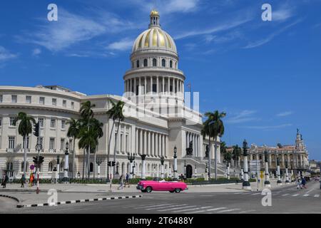 La Havane, Cuba - 7 août 2023 : vue au Capitole de la Havane sur Cuba Banque D'Images