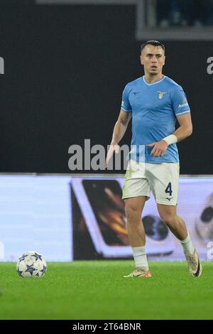 Rome, Italie. 07 novembre 2023. Patric (SS Lazio) ; lors de la Ligue italienne de football, Un match de 2023/2024 entre L'AS Roma et l'US Lecce au stade Olimpic de Rome le 05 novembre 2023. Crédit : Agence photo indépendante/Alamy Live News Banque D'Images