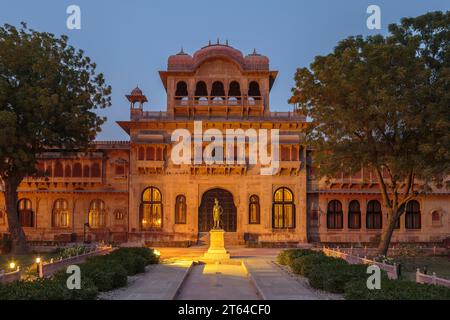 Lallgarh Palace Hotel, Bikaner, Rajasthan, Indien Banque D'Images