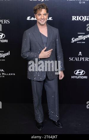 David Bisbal a assisté à l'Esquire hommes de l'année Photocall au Casino de Madrid. Banque D'Images